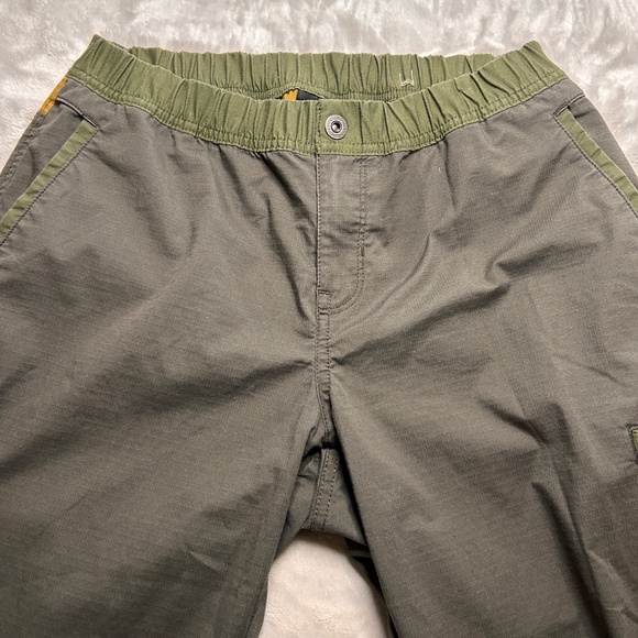 Prana Double Peak Jogger Pants Womens 10 Gray Green Cargo Hiking Stretch Organic - Picture 9 of 13